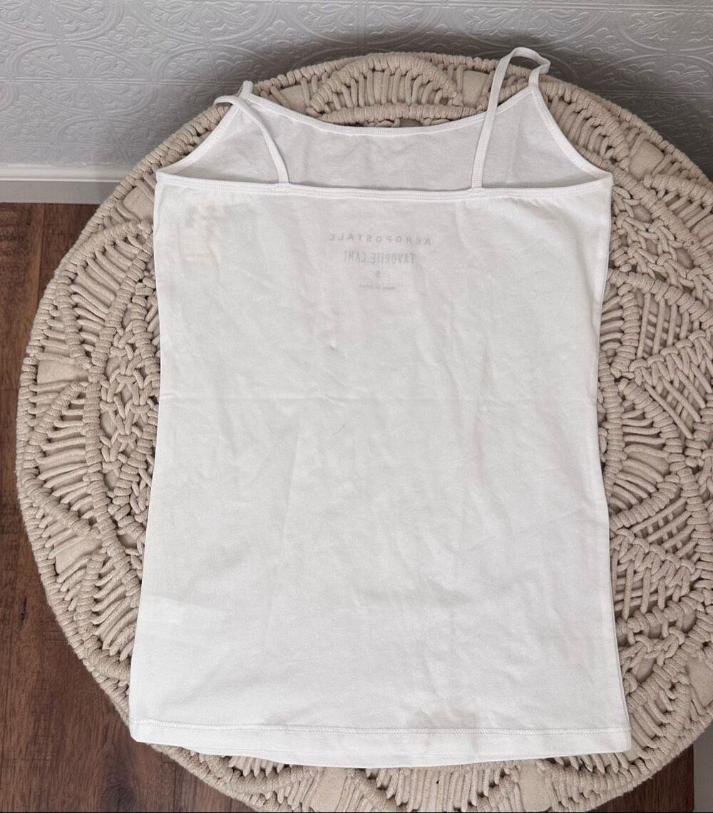Aeropostale White Favorite Cami Size Small New - Picture 4 of 4